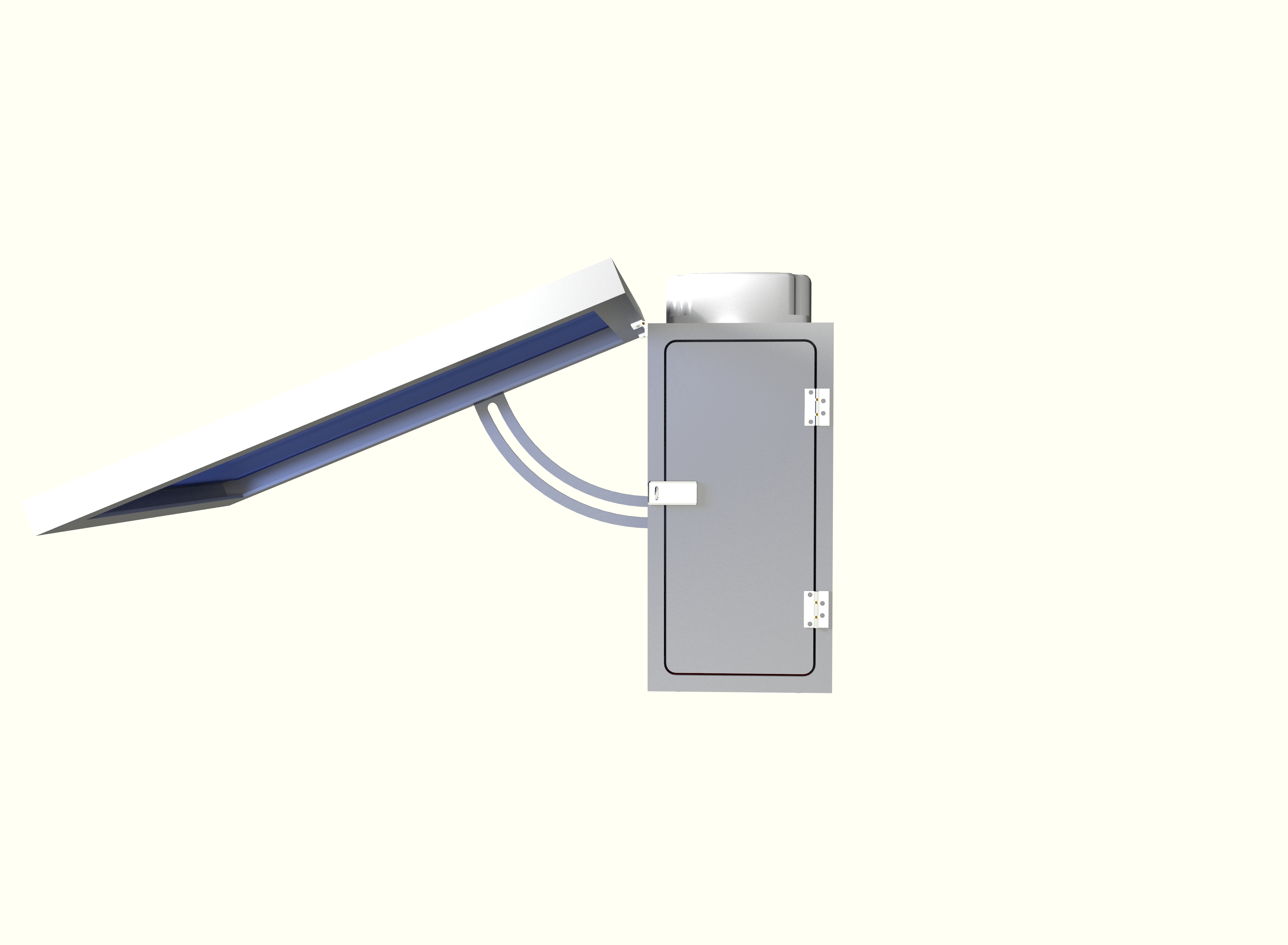 GMIS pond monitor unit with solar cover